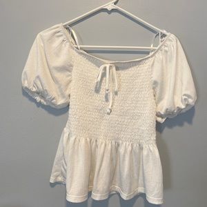 White Flowy Blouse